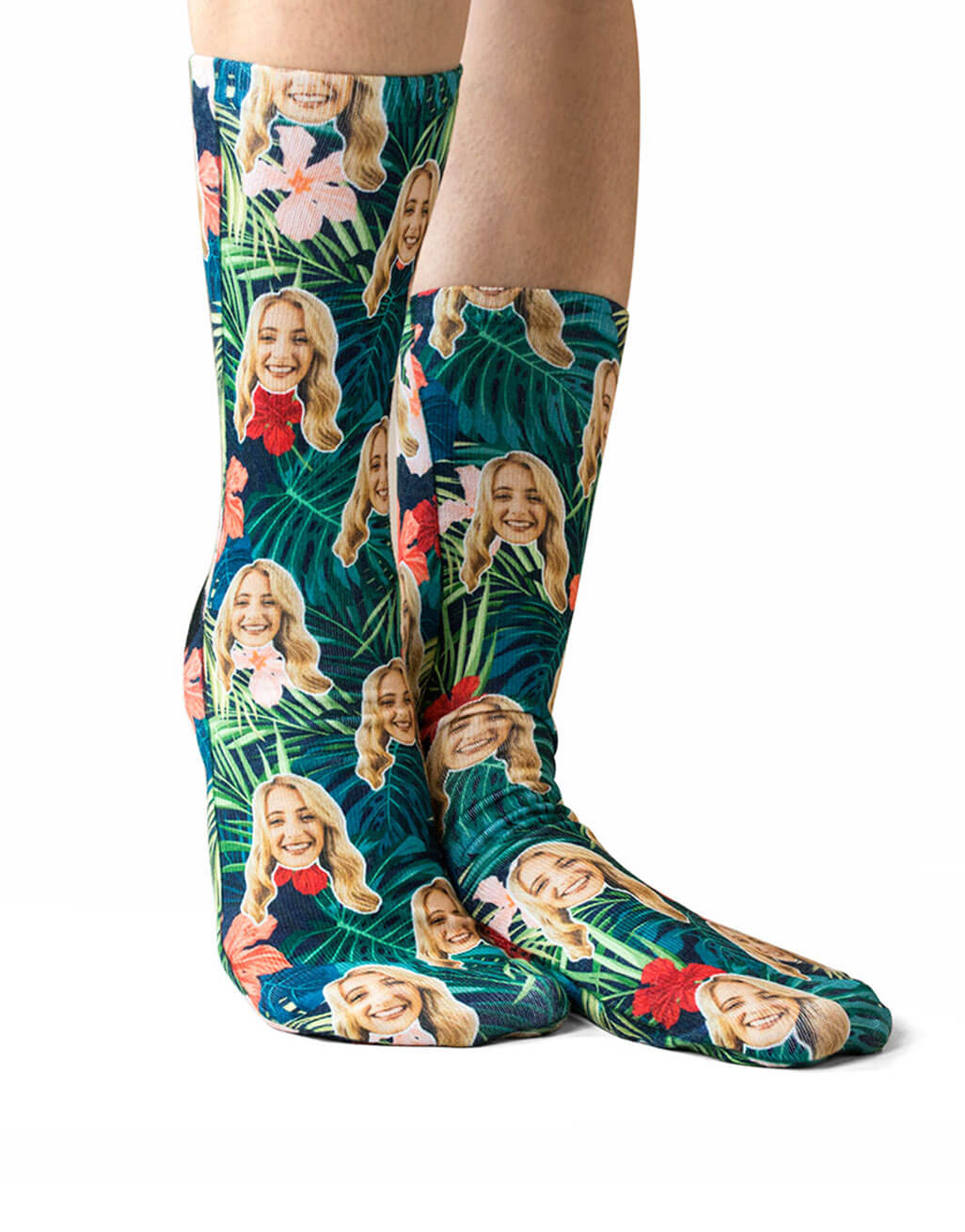 Tropical Face Custom Socks