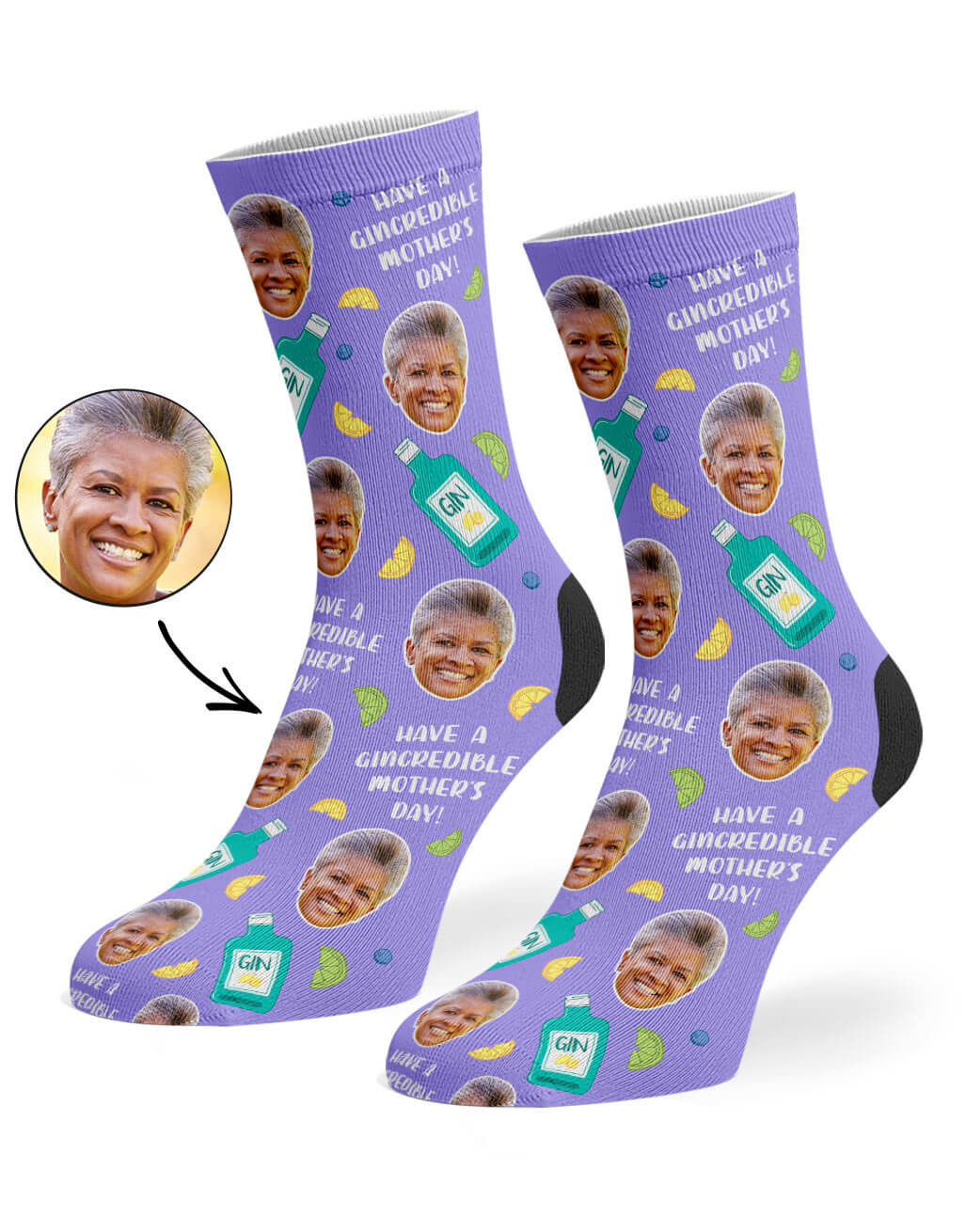 Gincredible Mother's Day Custom Socks