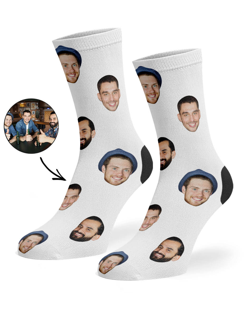 Best Friend Face Custom Socks