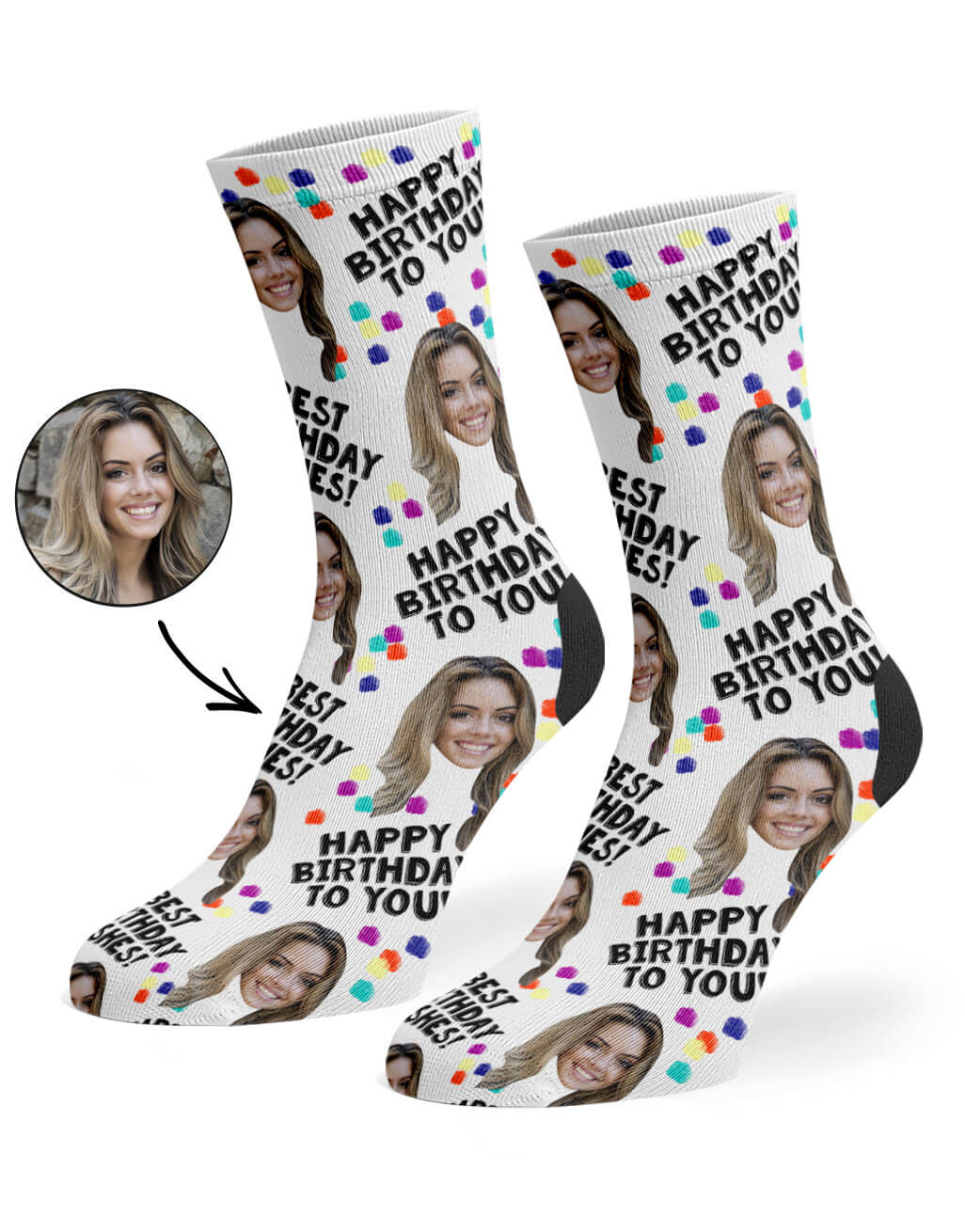 Birthday Party Custom Socks