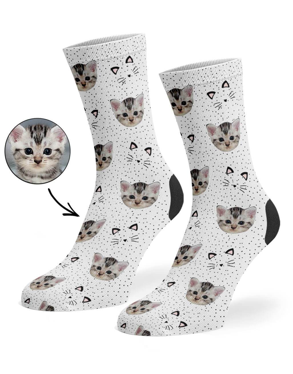 Cat Whiskers Custom Socks