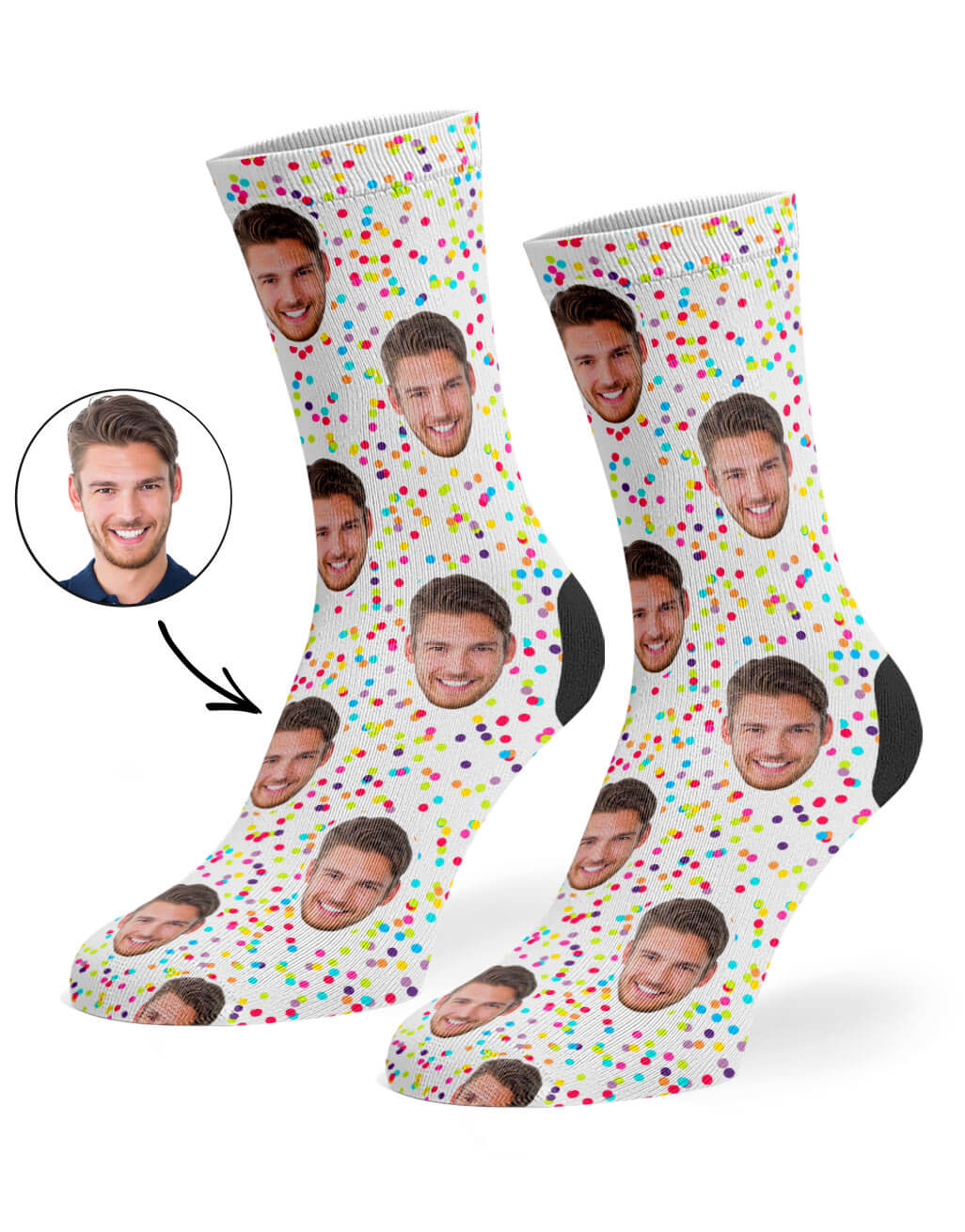 Colorful Spots Custom Socks