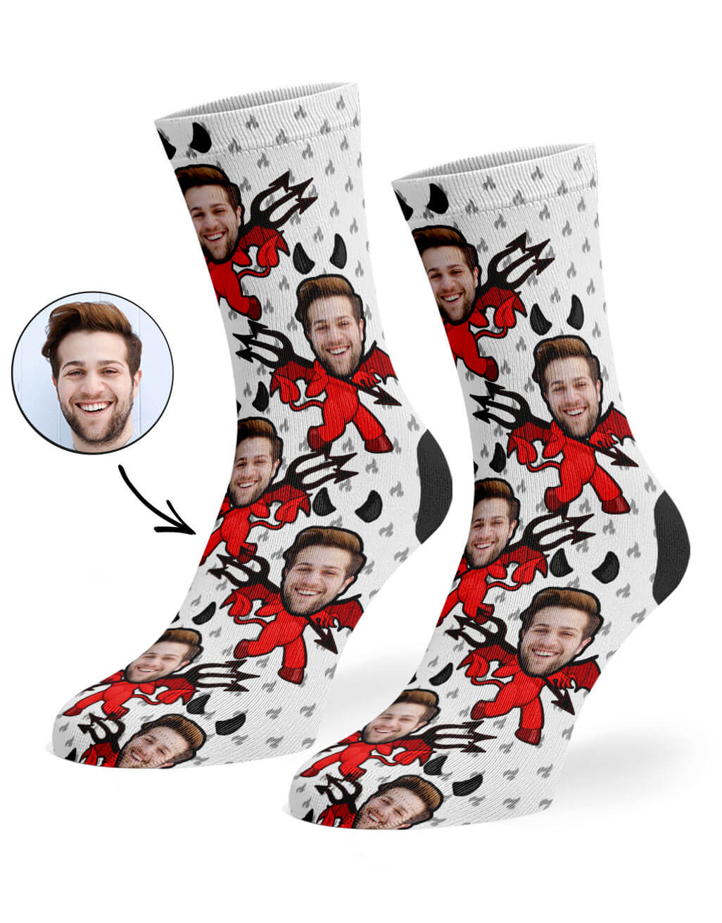 Devil Me Custom Socks