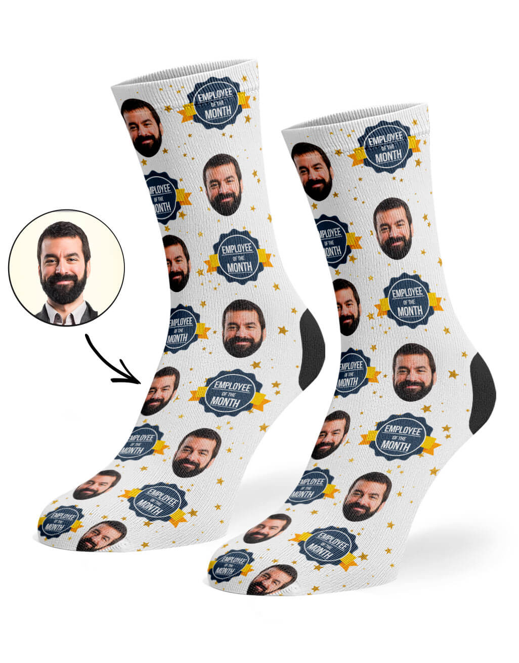 Employee Of The Month Custom Socks