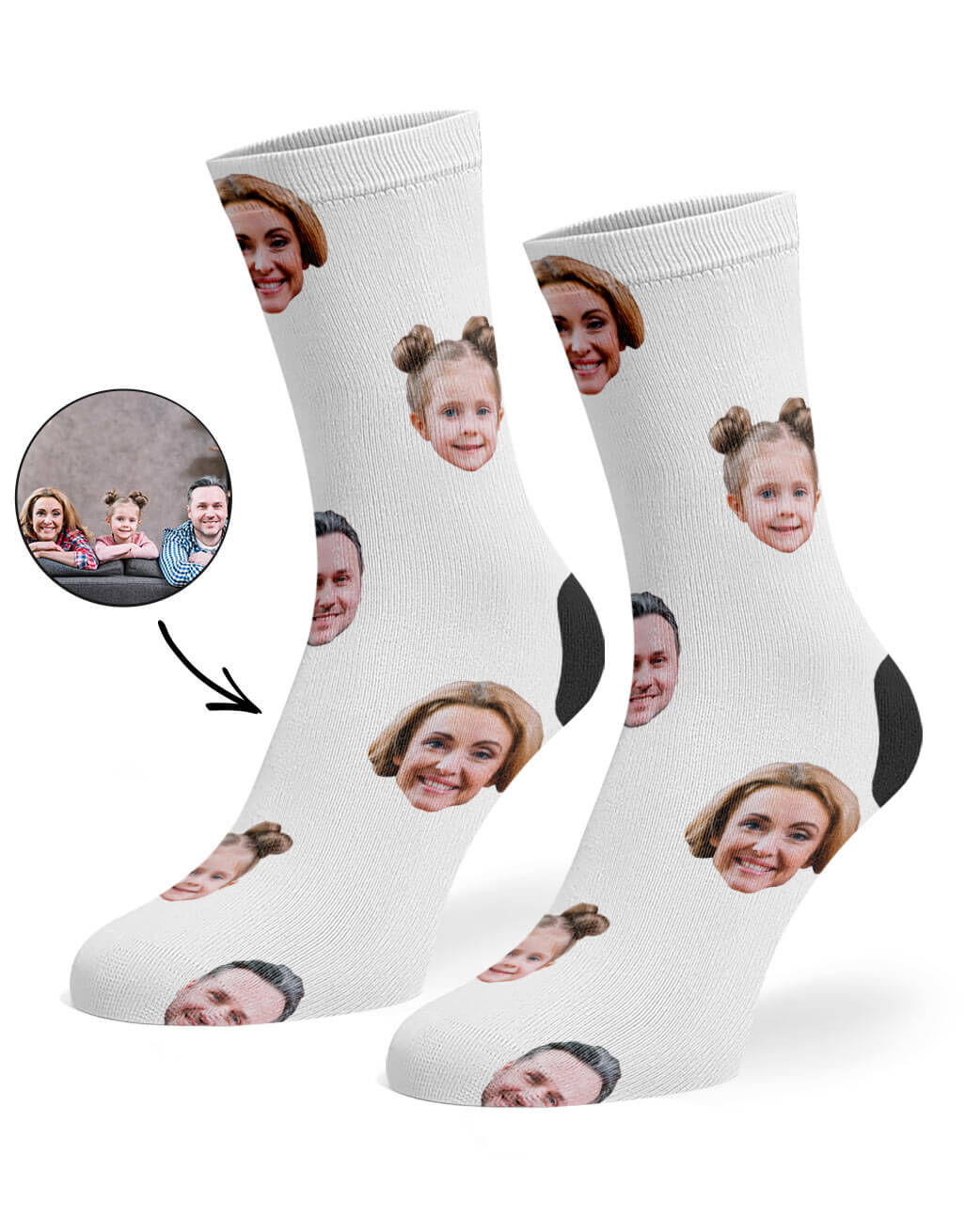 Family Face Custom Socks