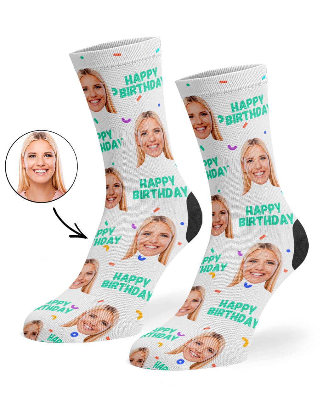 Happy Birthday Socks - Custom Birthday Socks – Super Socks Happy Birthday Socks - Custom Birthday Socks – Super Socks