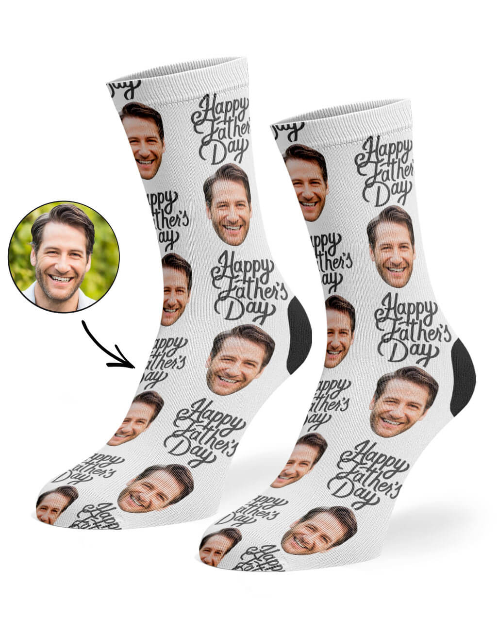 Happy Fathers Day Custom Socks