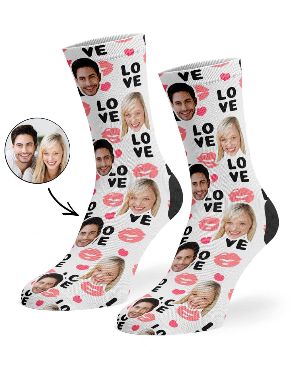 Love Lips Custom Socks