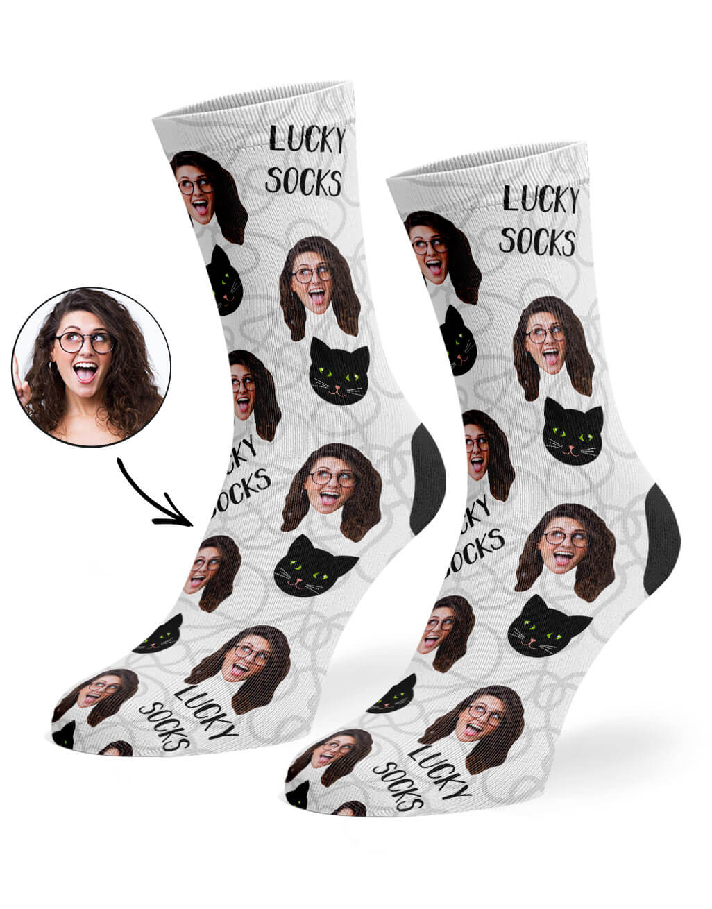 Lucky Cat Custom Socks