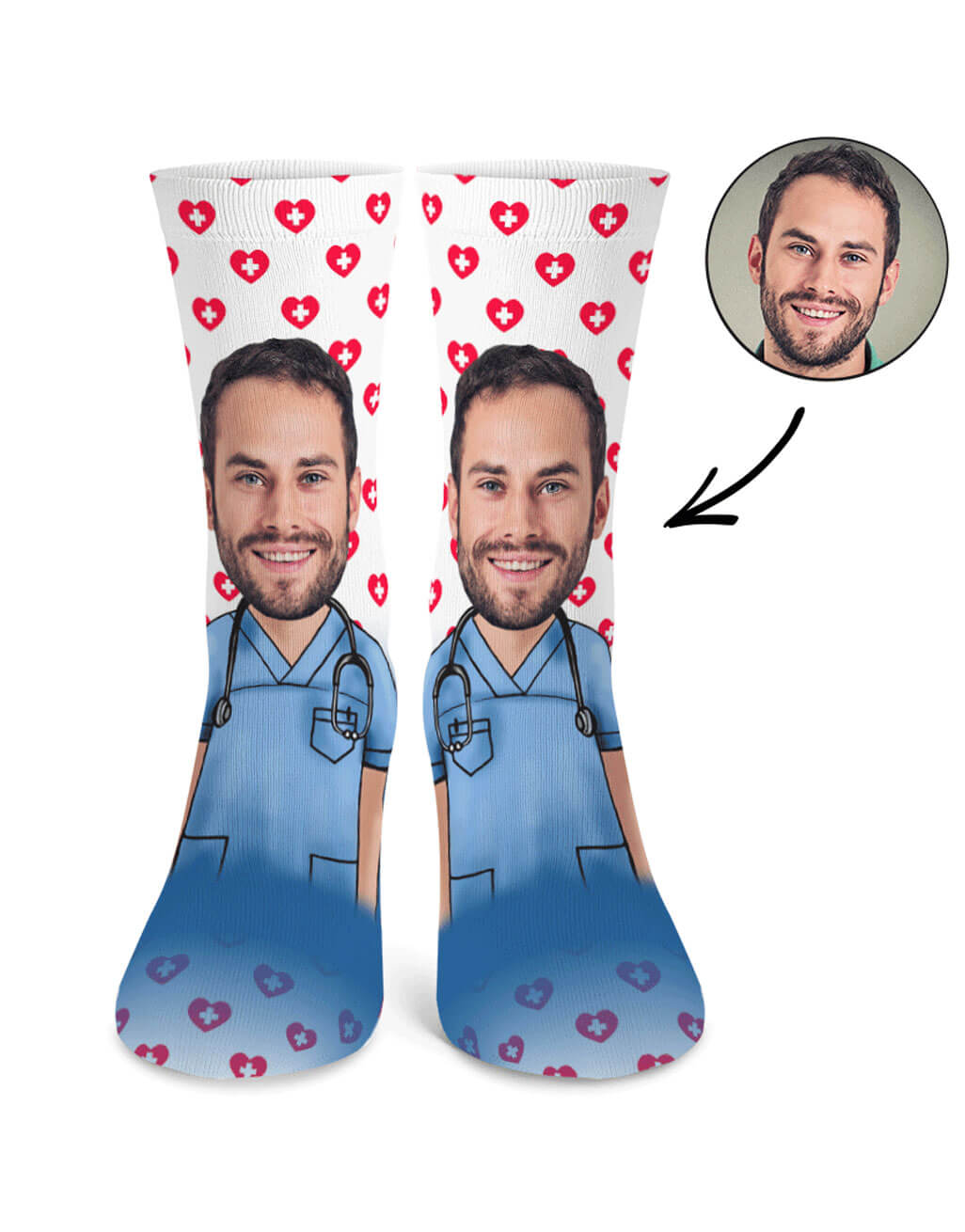 Male Nurse Me Custom Socks