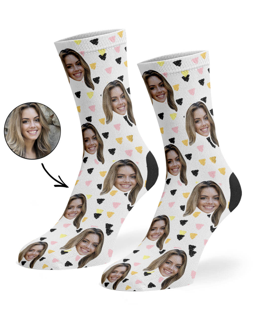 Paint Triangle Custom Socks