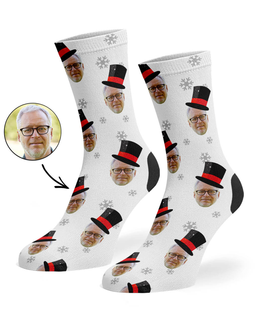 Snowman Me Custom Socks