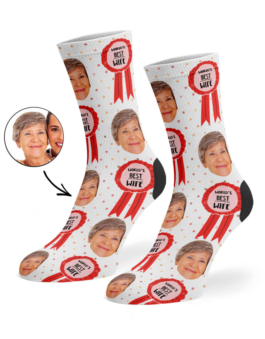 World's Best Wife Custom Socks