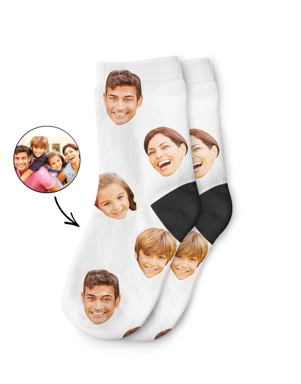 Your Family Face Kids Socks