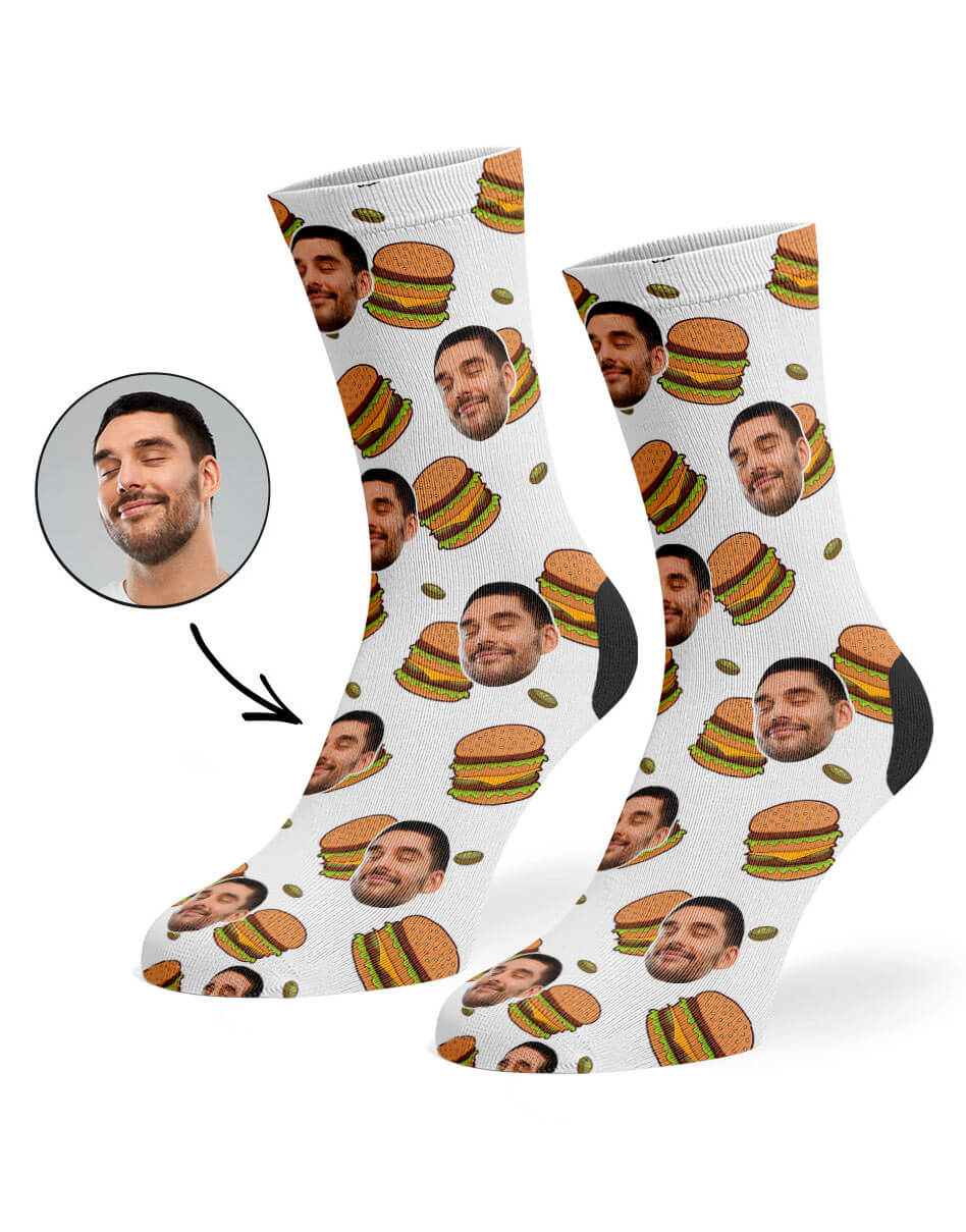 Mmmm Burger Custom Socks