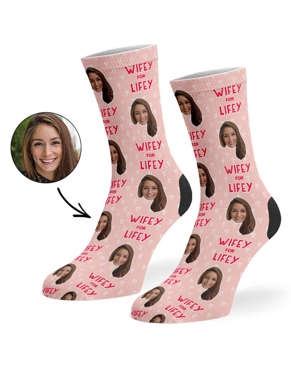 Wifey For Lifey Custom Socks