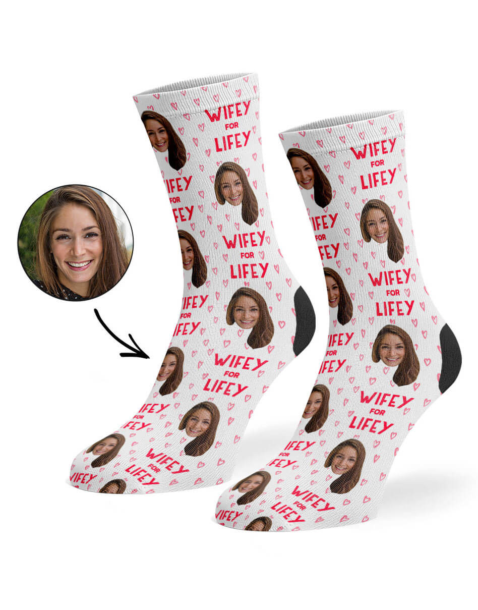 Wifey For Lifey Custom Socks