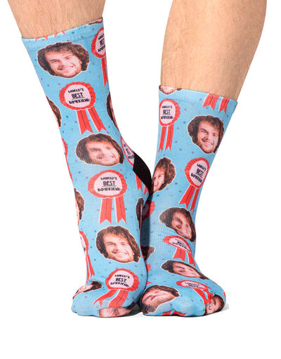 World's Best Boyfriend Custom Socks