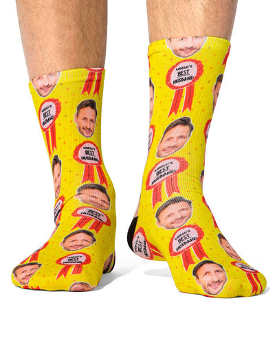 World's Best Husband Custom Socks