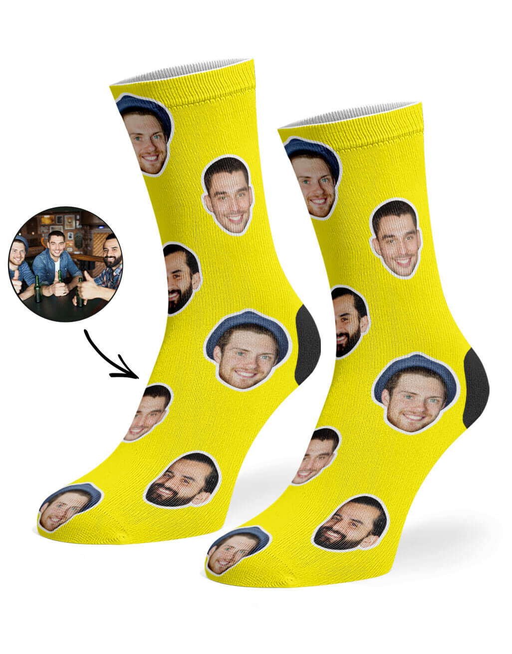 Best Friend Face Custom Socks