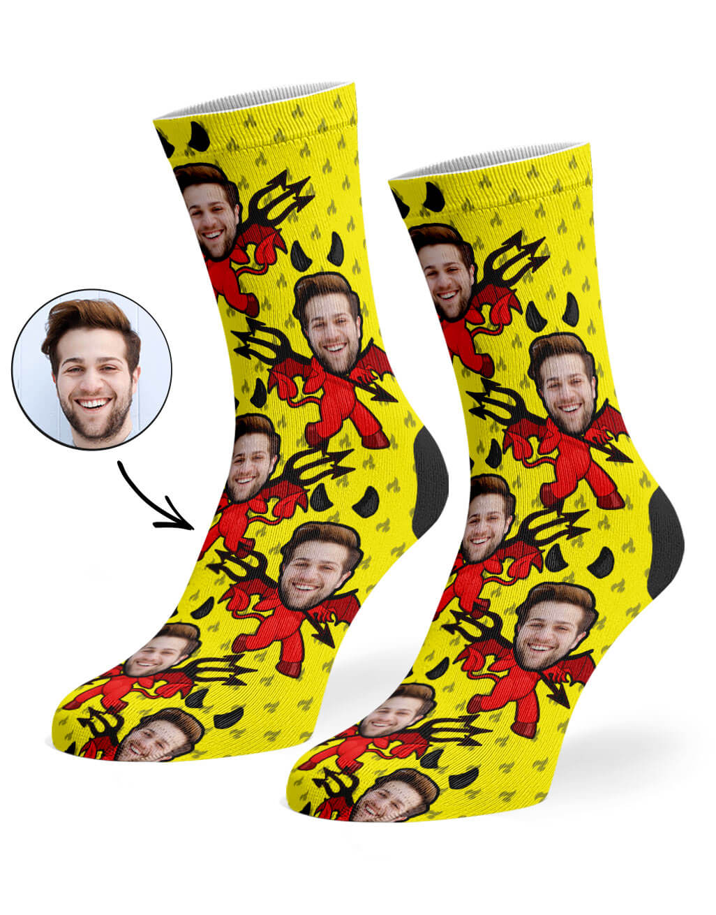 Devil Me Custom Socks