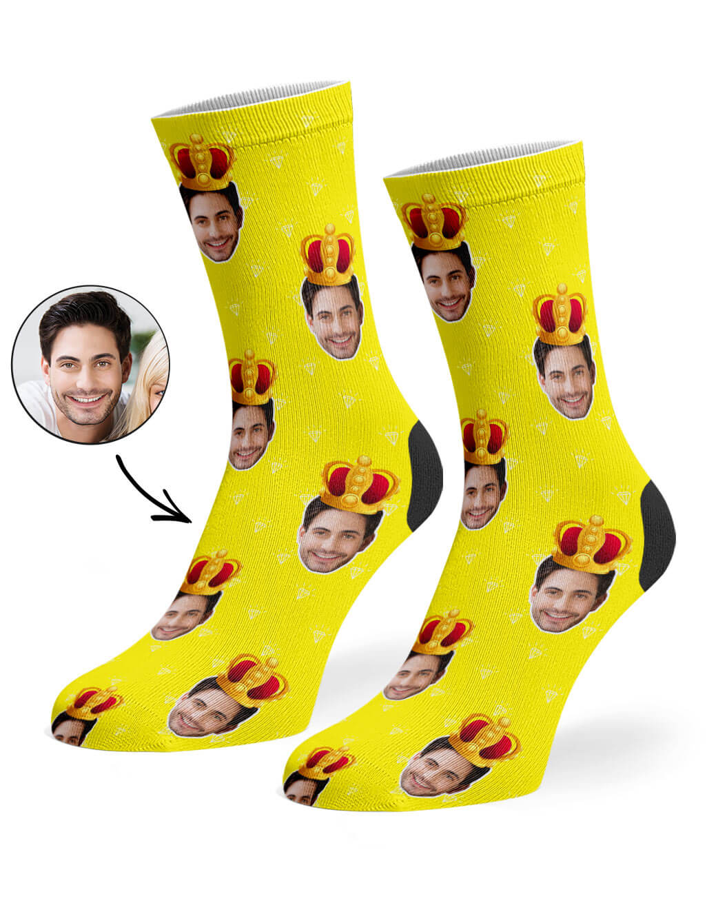 King Face Custom Socks