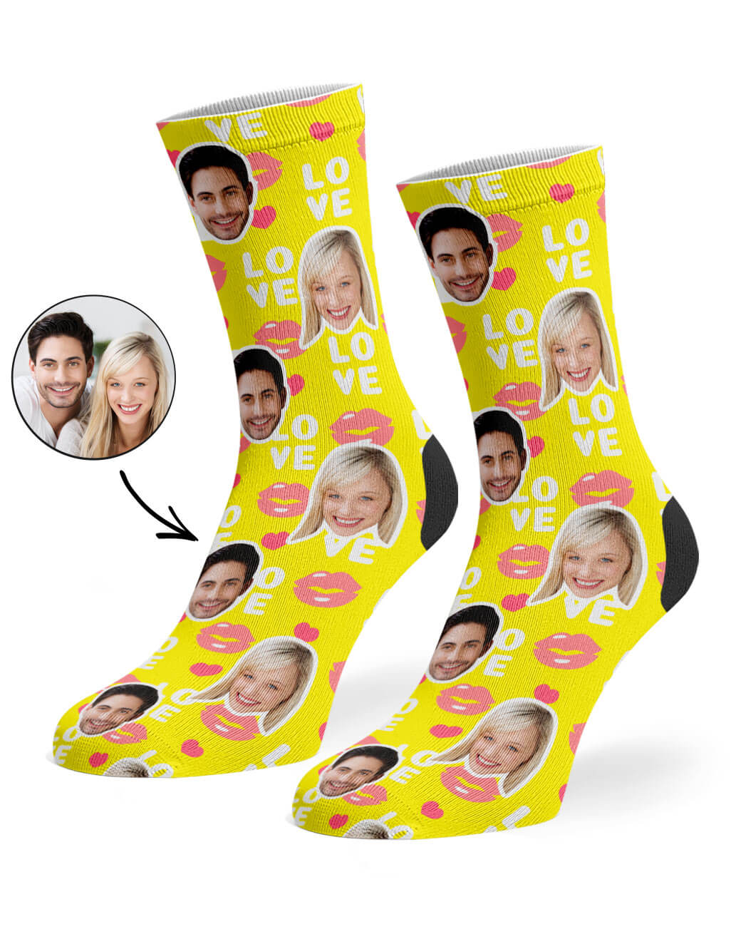 Love Lips Custom Socks
