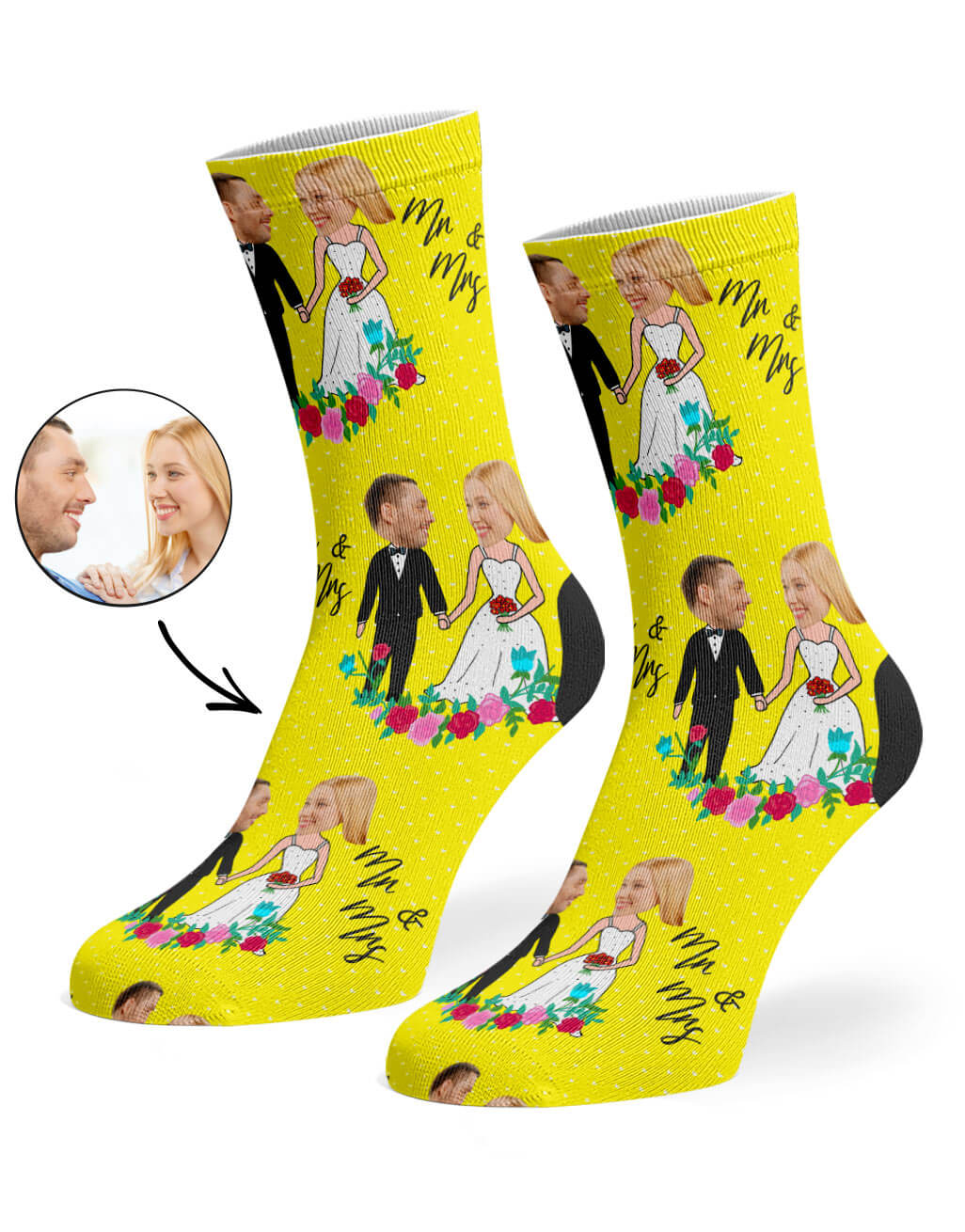 Mr & Mrs Custom Socks