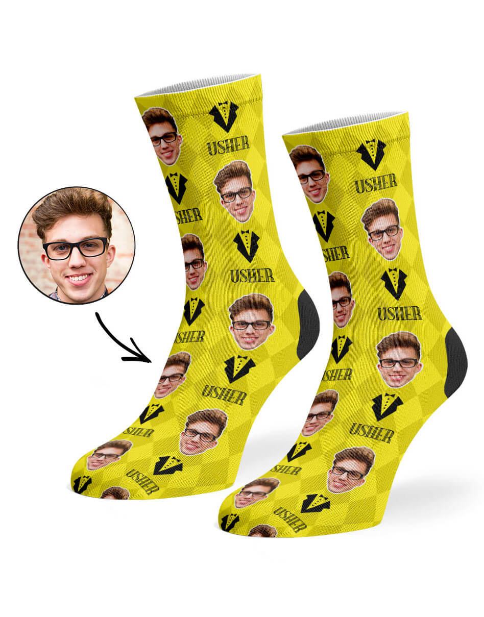 Usher Custom Socks