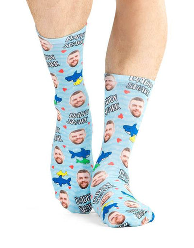 Daddy Shark Custom Socks