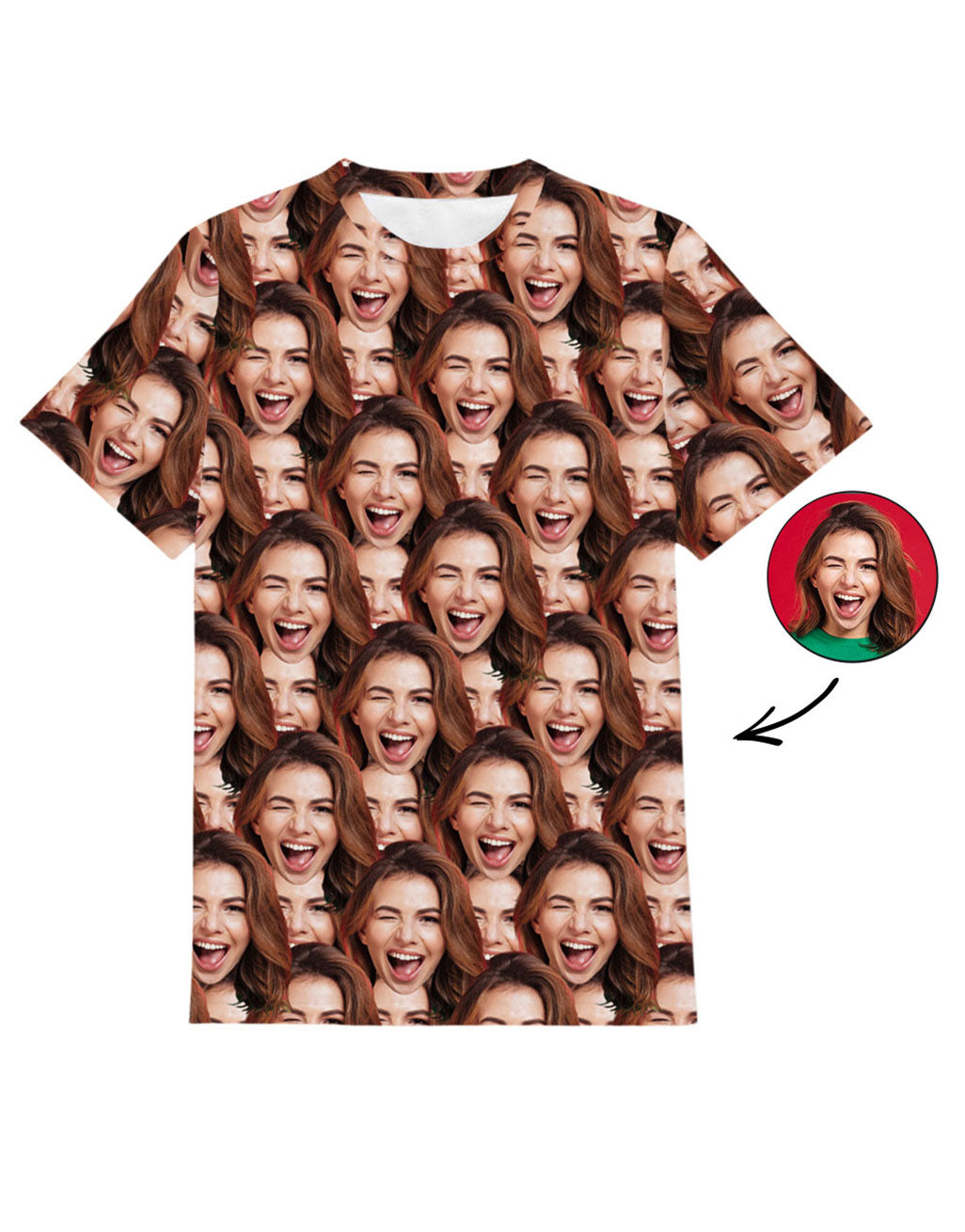 Personalized face t shirt