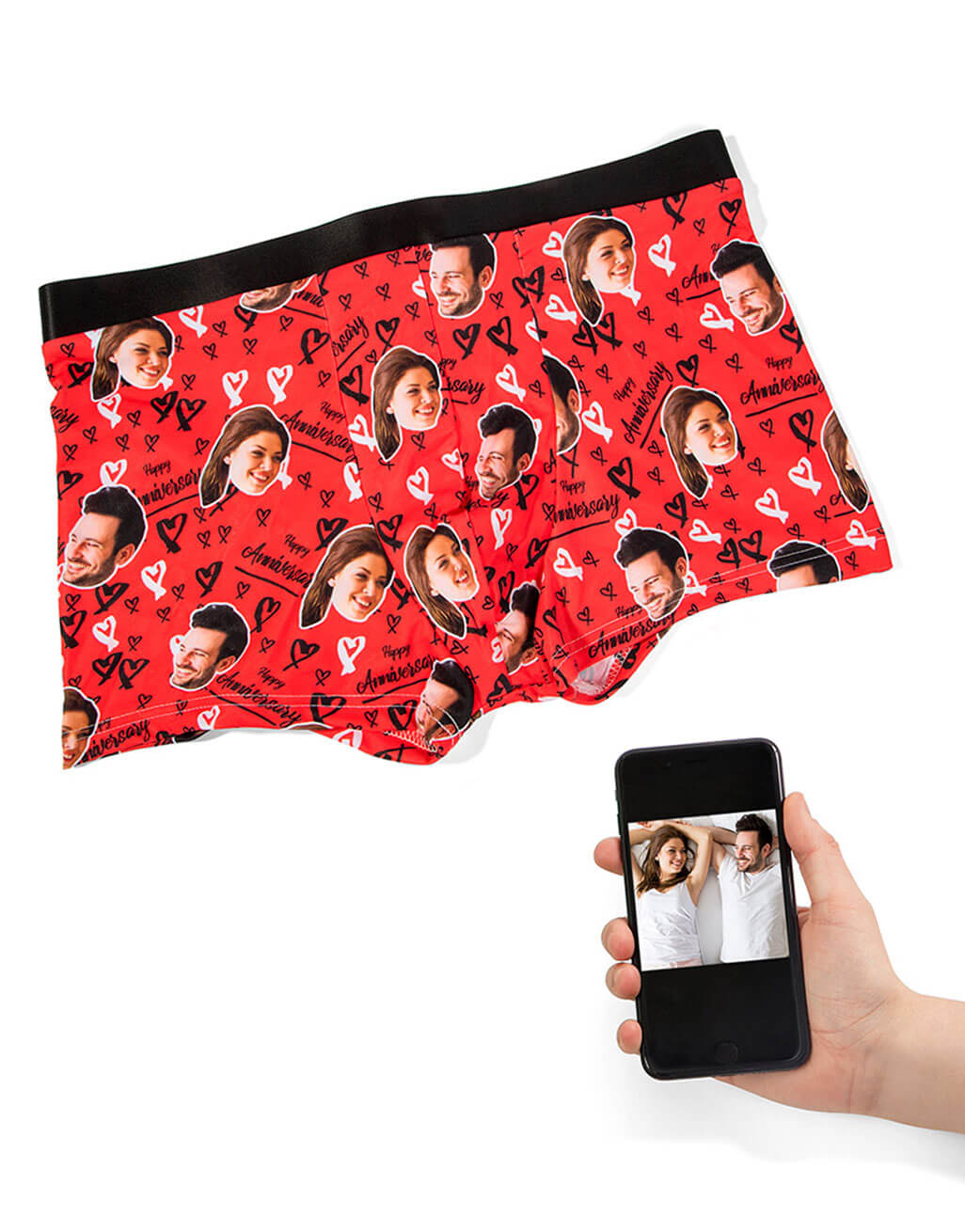 Happy Anniversary Custom Boxers