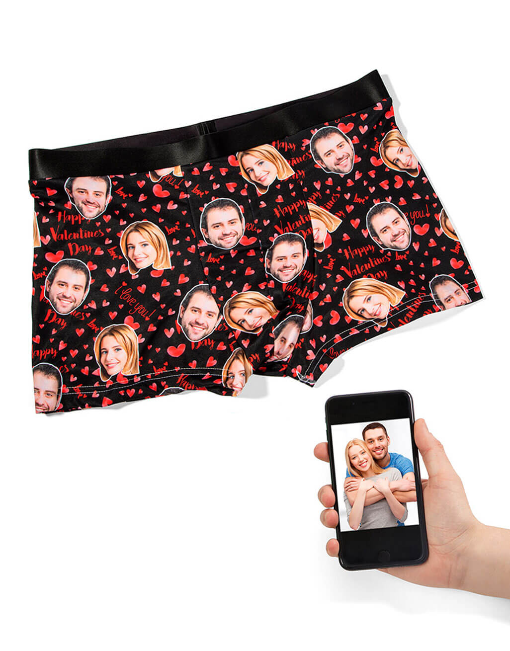 Happy Valentines Custom Boxers