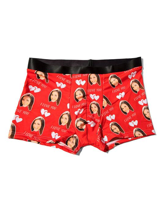 Custom Face Boxers, Funny Valentines Day, Birthday, Wedding Boxers