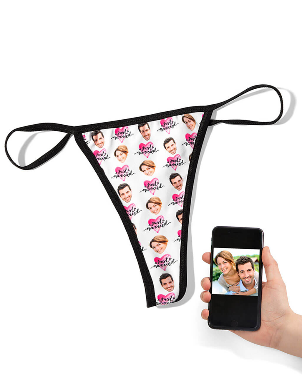 Just Married Custom Thong