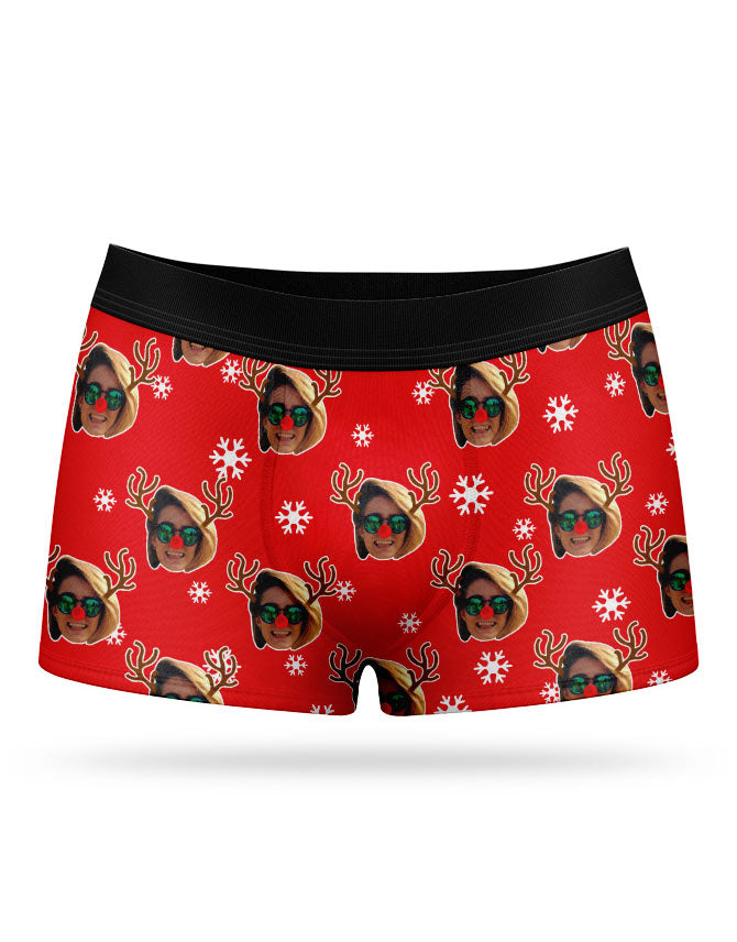 Reindeer Me Custom Boxers