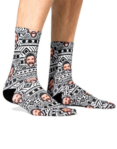 Tribal Aztec Custom Socks